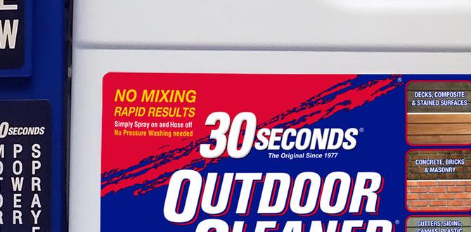 Can You Use 30 Second Outdoor Cleaner on Cars