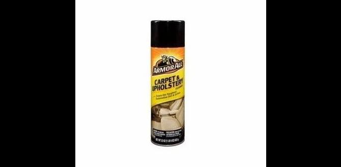 Tips for Best Results wit Armor All Carpet and Car Upolstery Cleaner
