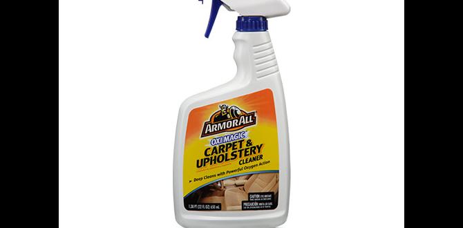 Usage of Armor All Carpet and Car Upolstery Cleaner